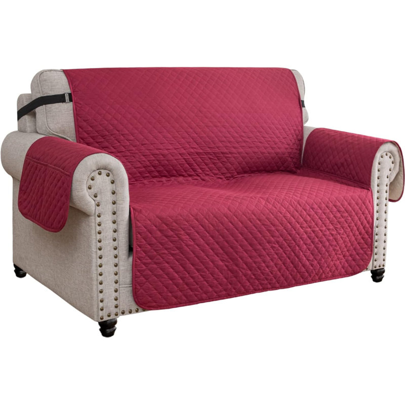 Slipcover, Beige, 107cm H x 230cm W x 104cm D