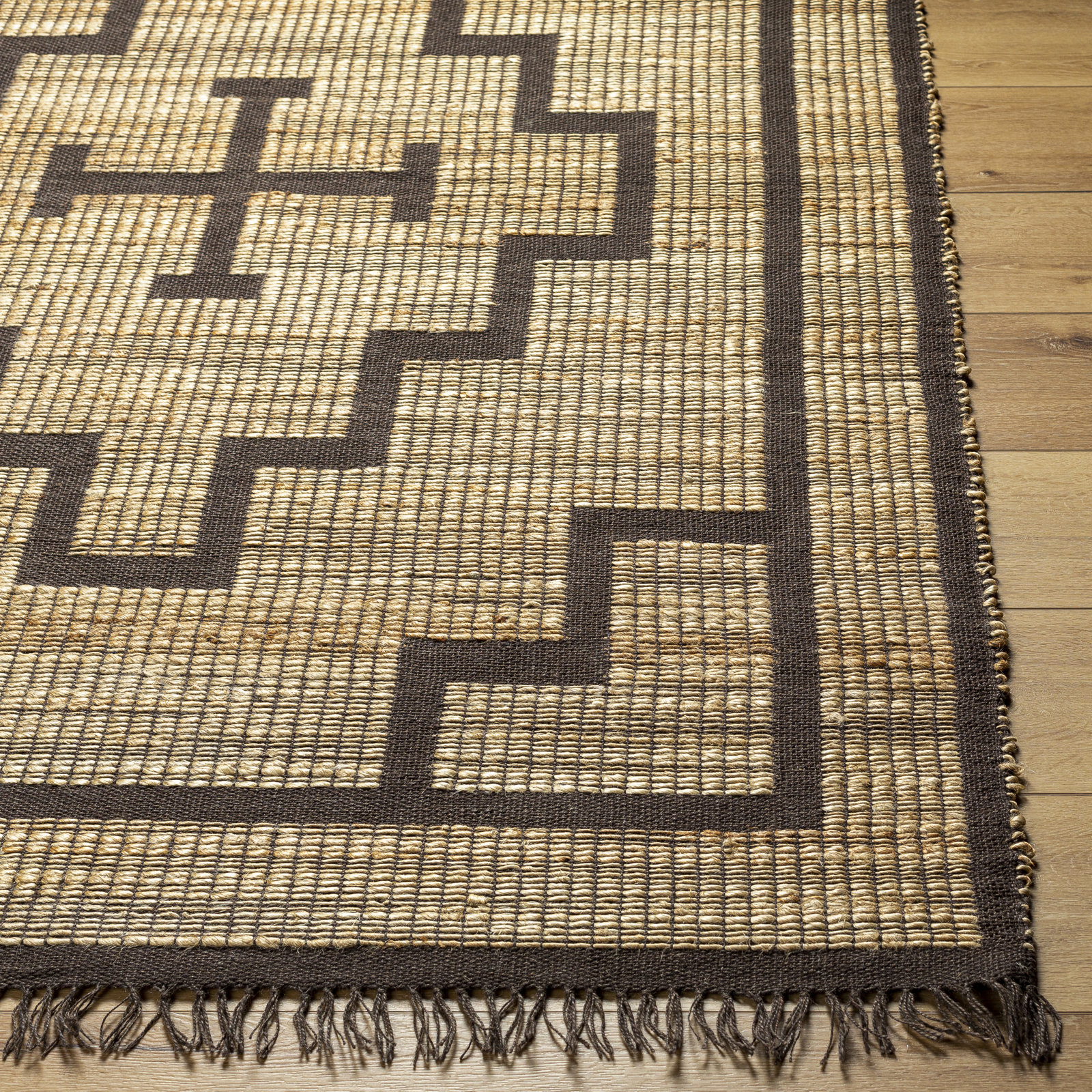 Edelia Handmade Jute / Sisal Brown Rug, Rectangle 2'3" x 3'9"