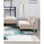 Canapé modulaire contemporain avec 4 chaises sans accoudoirs et 2 repose-pieds-7045982