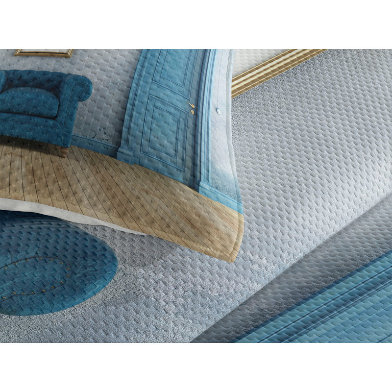 Modern & Contemporary Polyester Coverlet, King Bedspread + 2 Shams
