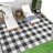 Buffalo Plaid Outdoor Mats Plastic Straw Rug Waterproof Washable Outdoor Rug for Garden Backyard Picnic Camping RV Deck Beach Trailer-1818162789