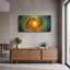 «Parrot Noya 3» par David Manlove, art mural en métal doré, 48 po x 24 po-133532716