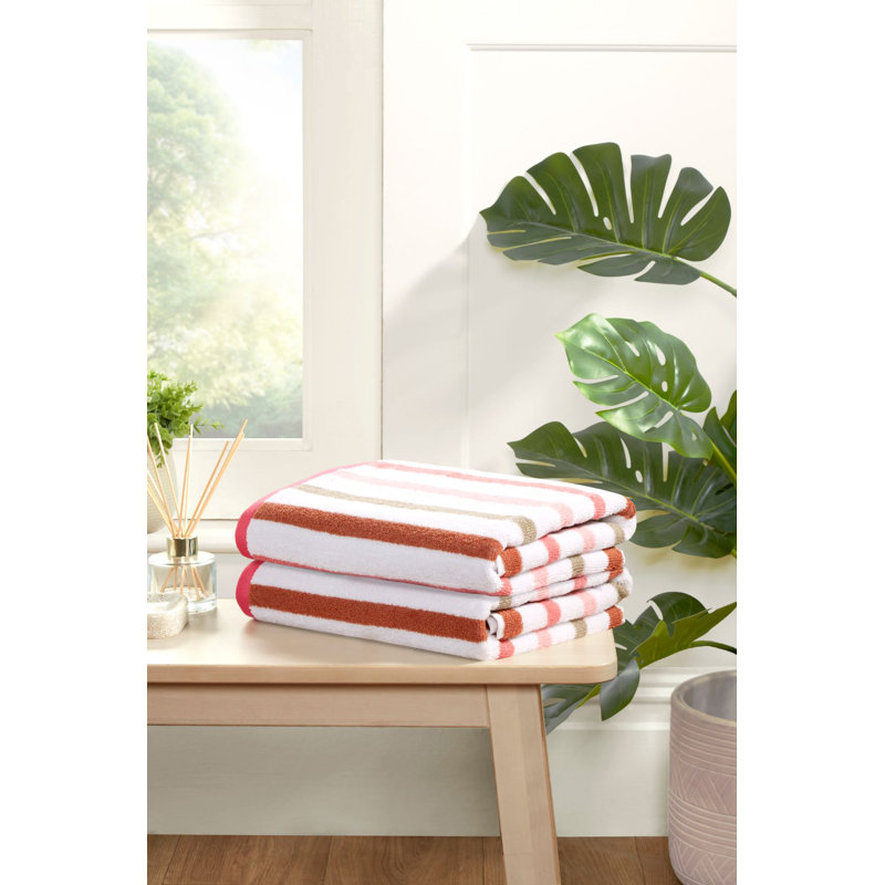 Curran Bath Towel , Pink