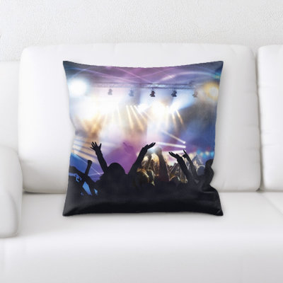 Live Concert Throw Pillow
