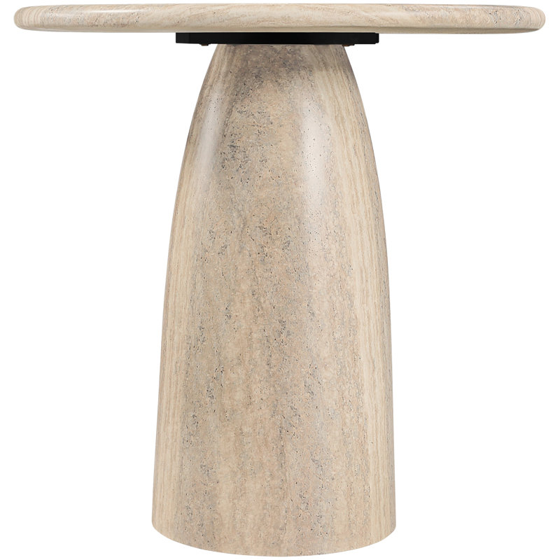 Table de bar Coserza, H 42 po x L 36 po x l 36 po, Travertin