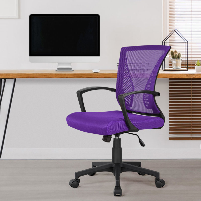 Mid-back Mesh Office Chair, Black, Dark Grey