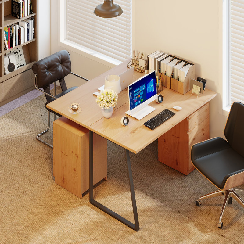 Metal Base Computer Desk