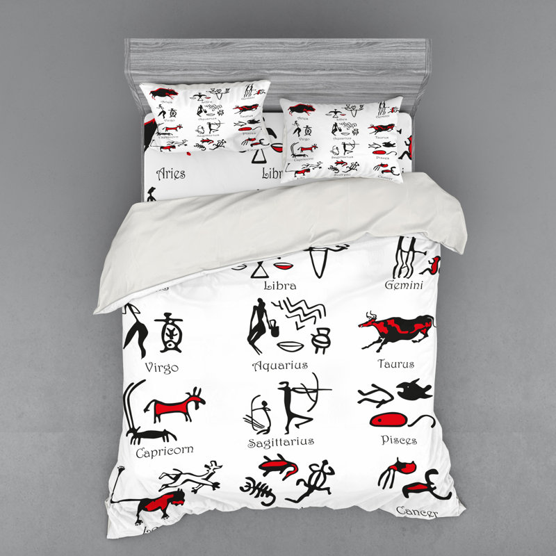 Eclectic Polyester Duvet Cover, Queen Duvet Cover + 3 Additional Pieces