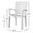 Isabell Stacking Patio Dining Armchair-494930554