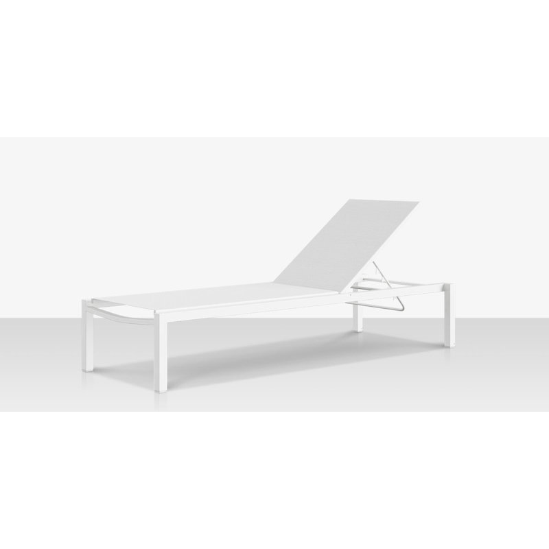 Fusion Armless Chaise, Tex White/White