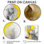Moutarde jaune et gris vif I - art mural moderne 4 pièces-478452855-478452854