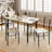 Casiano 4 - Person Four Leg Base Dining Set-32483243-32483242