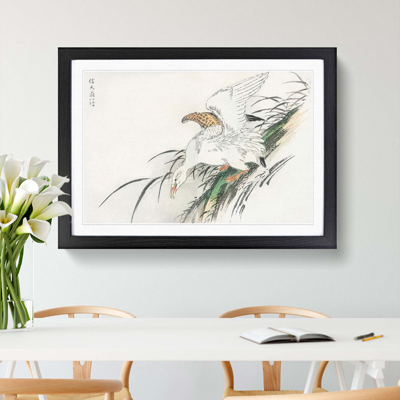 Albatross by Numata Kashu - Picture Frame Painting Print, Black Framed, 62cm H x 87cm W x 2cm D