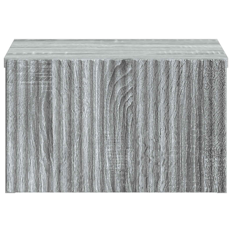 33cm W Manufactured Wood Bedside Table, Grey Sonoma