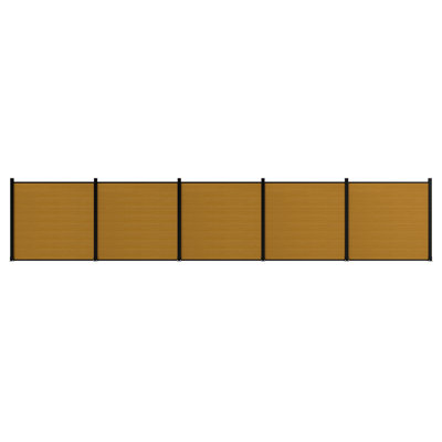 Panneaux de clôture d'intimité en composite 6 pi avec poteau