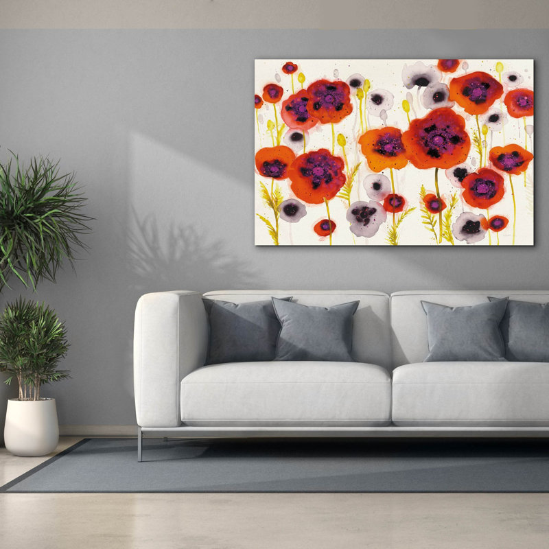 «Splash Garden 1» par Shirley Novak, art mural sur toile, 60 po x 40 po, H 40 po x l 60 po x P 1,5 po