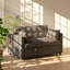 Canapé-lit convertible en polyester capitonné l 22,5 po x P 53 po x H 31,1 po Sienna