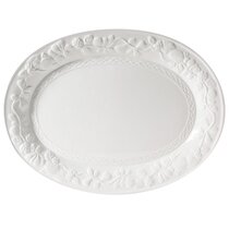 Dish - White Oval Serving Dish 34 x 23 cm