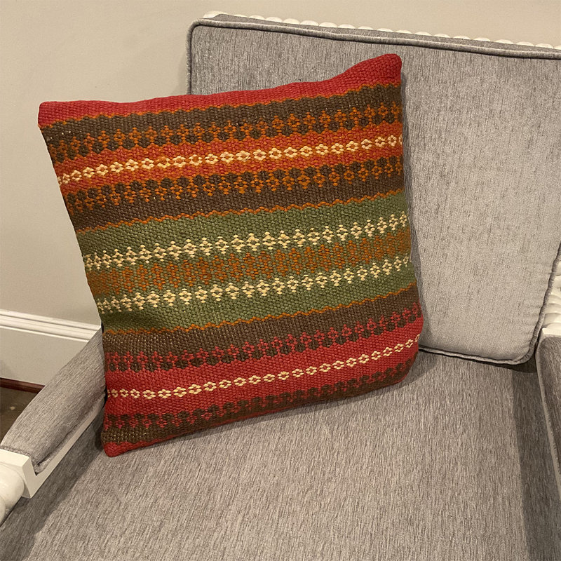 Flat Weave Throw Pillow