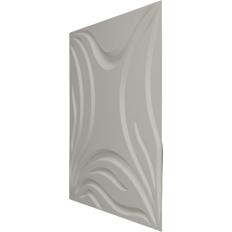 L 19 5/8 po x H 19 5/8 po Panneau mural décoratif 3D EnduraWall Savannah, brume métallique rustique universelle (couvre 2,67 pieds carrés)