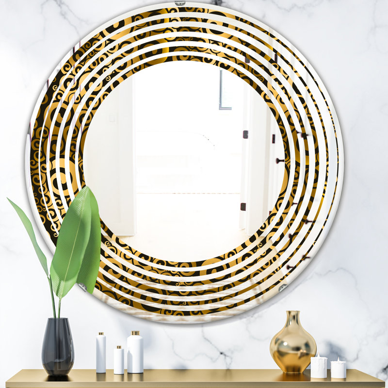 Miroir mural Wave Swirl I, H 31,5 po x l po