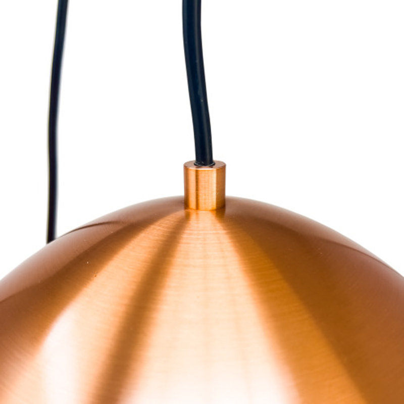 Vuko 1 - Light Antique Copper Dome Pendant