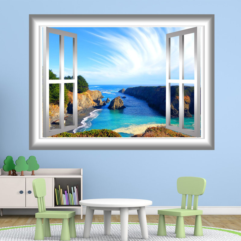 Landscape & Nature Wall Decal, 28" H x 36" W x 0.01" D