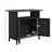 Outsunny Wicker Outdoor Storage Cabinet, Rattan Outdoor Bar Table with 2 Doors and Shelf, Outdoor Buffet Cabinet Sideboard with Metal Slatted Countertop for Poolside, Patio, Backyard-107382608