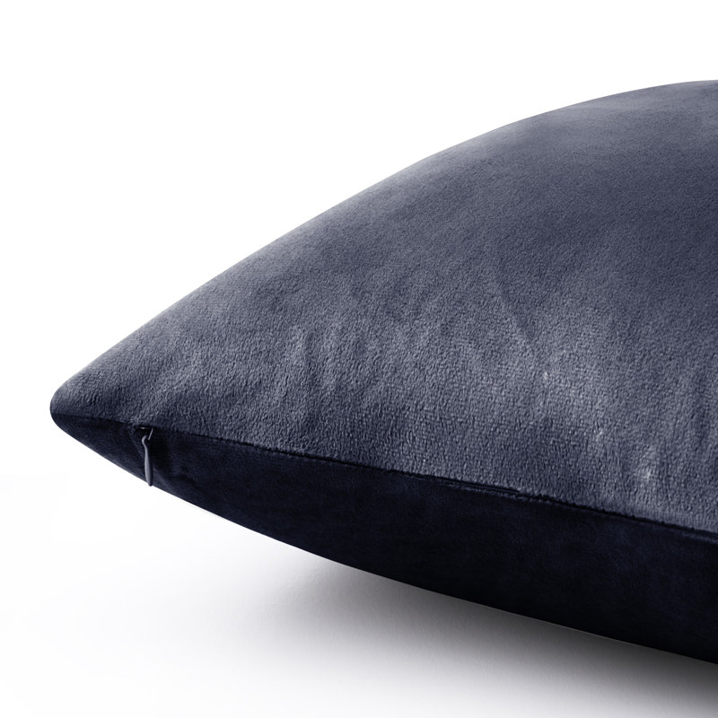Atkison Velvet Scatter Cushion Cover (Set of 4), Charcoal