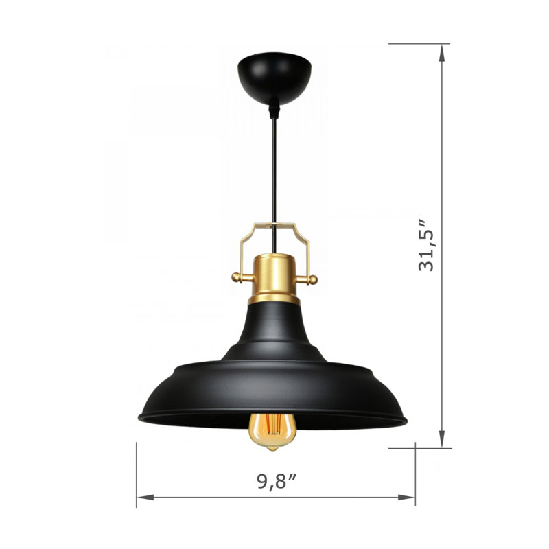 Luminaire suspendu en métal