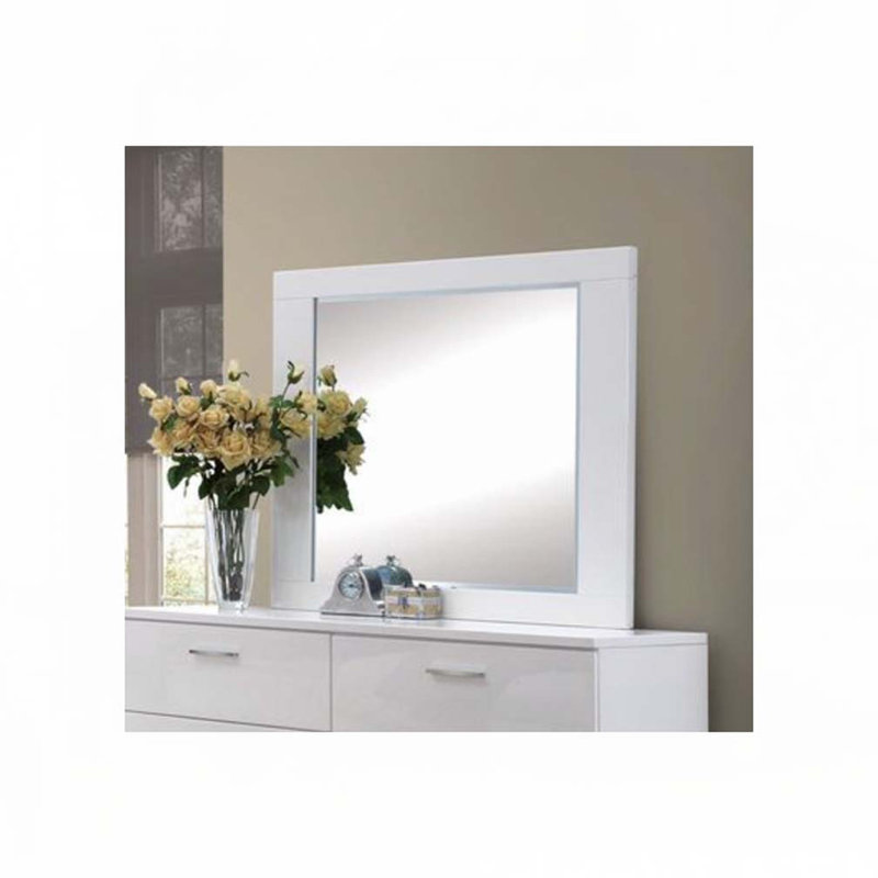 White Finish Mirror