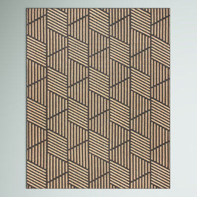 Tapis géométrique tissé à la machine Gouveia