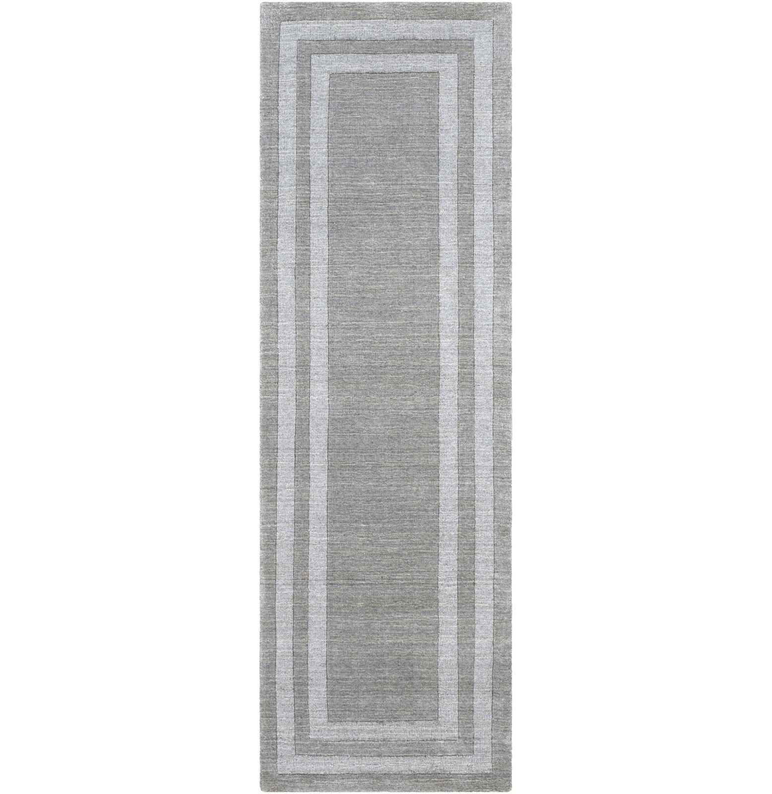 Pierson Medium Gray Hand-Tufted Rug, Runner 2'6" x 8'