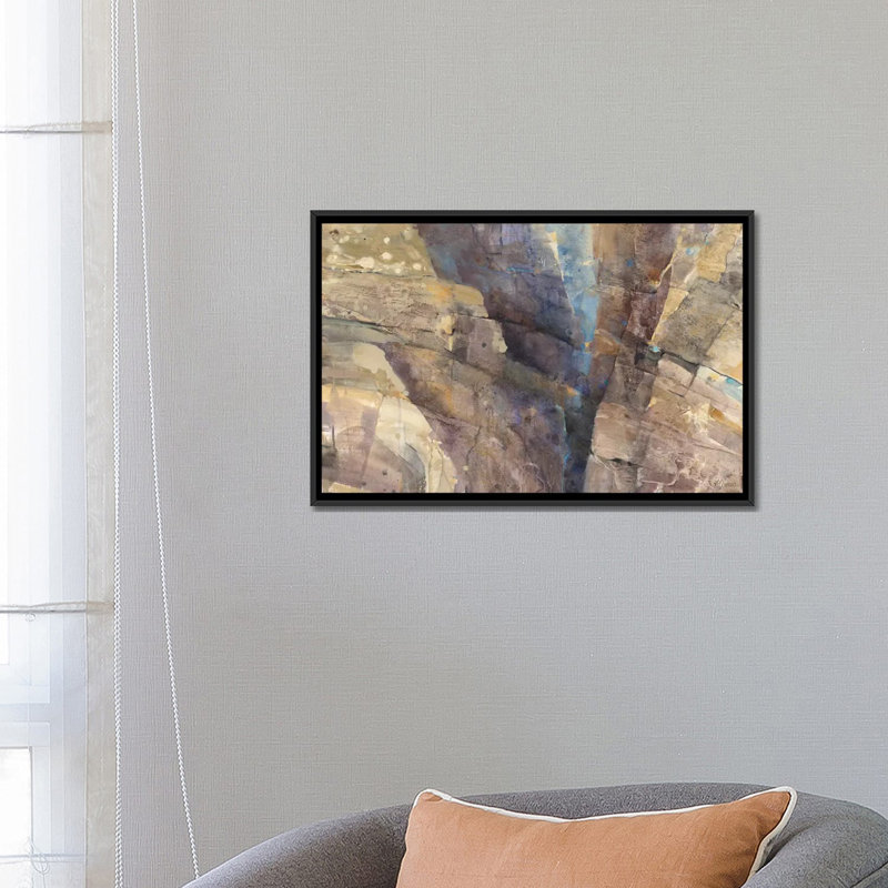«Canyon II» par Albena Hristova - reproduction d'art sur toile tendue, H 26 po x l 40 po x P 1,5 po, Toile tendue