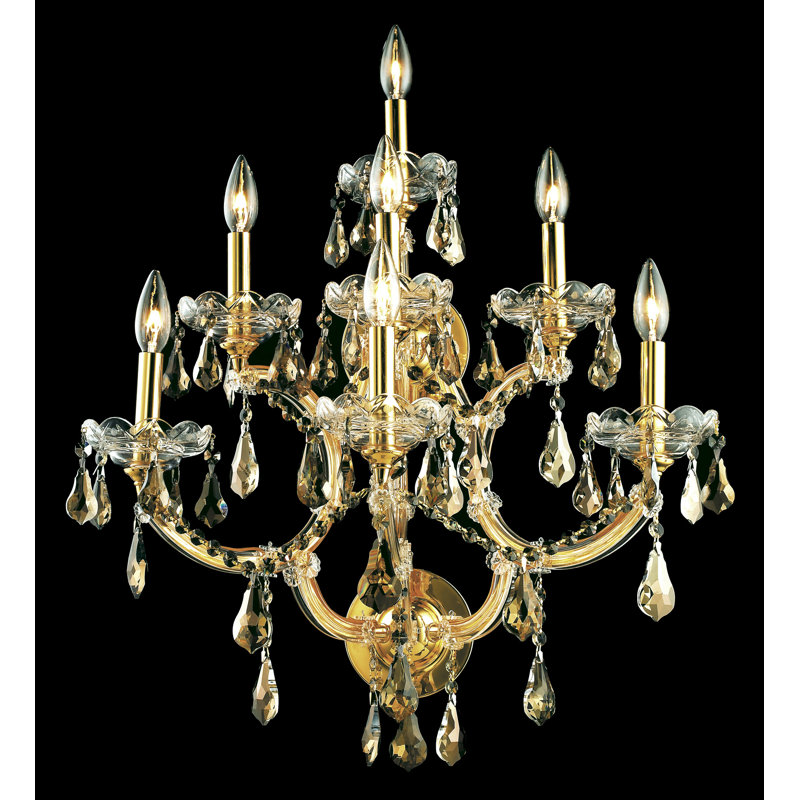 Stockard Wall Sconce, Gold, Royal Cut, Crystal Clear