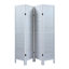 Paravent en bois de sycomore pliable Old White - 4 panneaux, panneau d'optimisation de l'espace blanc, utilisation polyvalente, rehausser