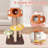 44"Whimsical Mushroom Cat Tree With Scratching Post And Cat Condo
