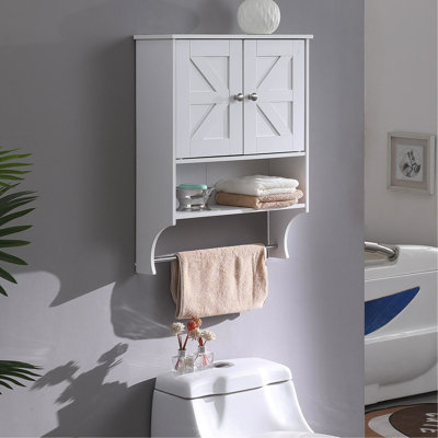 2 Door White Medicine Cabinet With Adjustable Shelves, 21.65 X 7.1 27.6 Inches, In Bathroom And Living Spaces Room Storage For Indoor