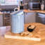 Nicola Spring - Hand-Printed Kitchen Canister - 15.5cm - Navy-112601365