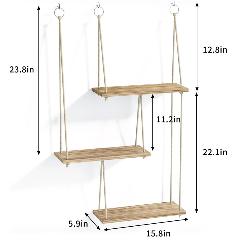 3-tier Hanging Wall Shelves