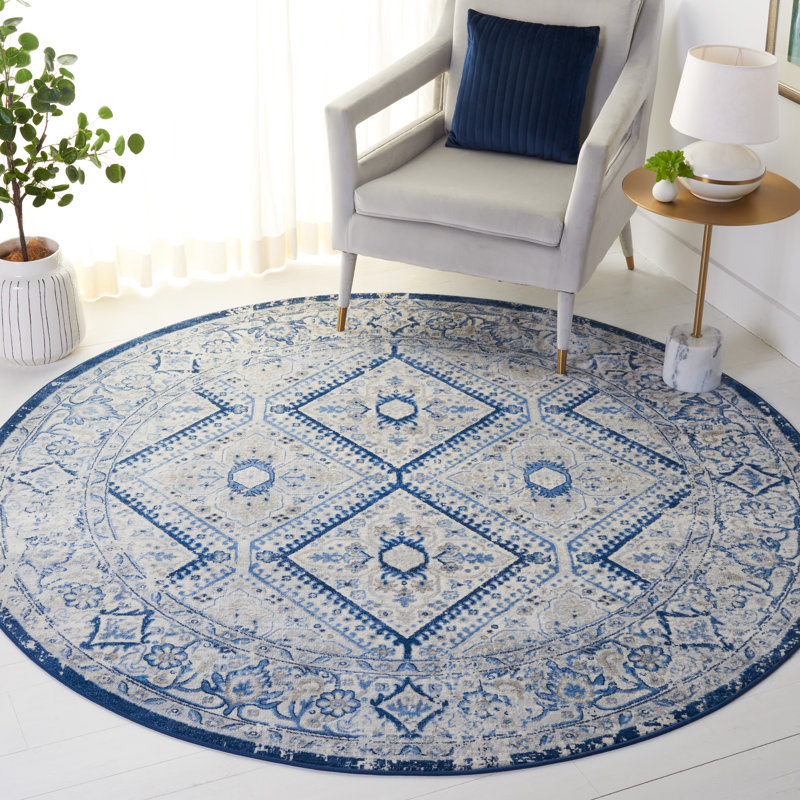 Brentwood Performance Oriental Rug, Round 6'7"