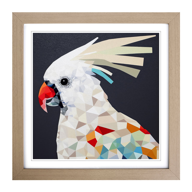 Cockatoo Constructivism No.2 - Framed Print, Oak