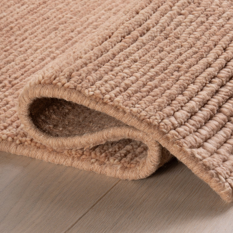 Ramsey Rose Quartz Hand Knotted Wool Rug, Rectangle 9'6" x 13'6"