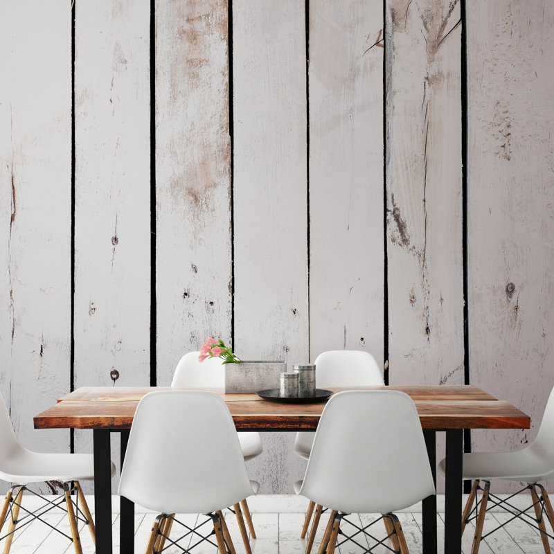  Limewash Wood Matt Smooth Paste the Wall Mural 350cm wide x 280cm high, 280 cm L x 350 cm W