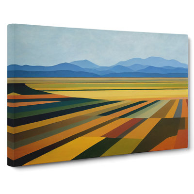 Extraordinary Spring Meadow Landscape - Wrapped Canvas