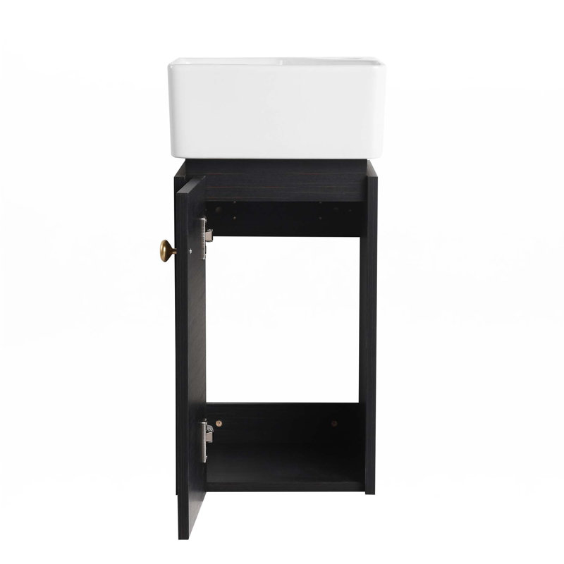 12" Small Bathroom Vanity With Sink