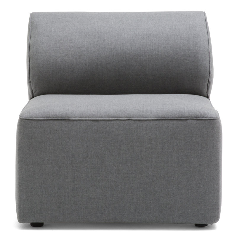 Big Joe Patio Armless Chair, Cast Slate Sunbrella