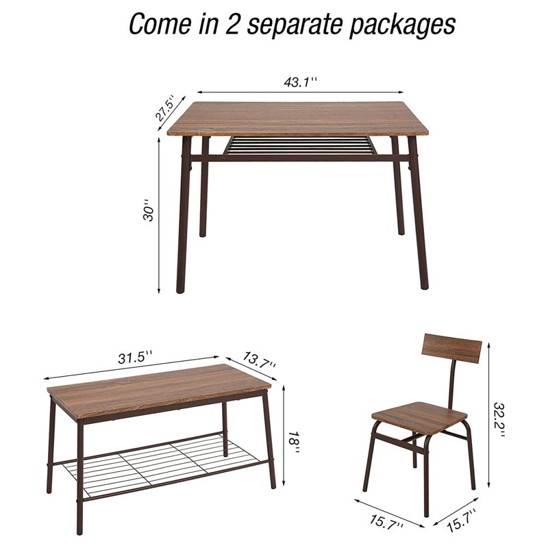 Four Leg Dining Set