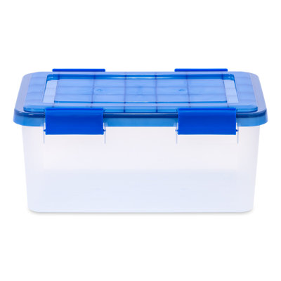 IRIS Weatherproof Clear Plastic Storage Tote