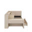 Lit de jour simple tapissier avec tiroirs, tablettes, armoires rabattables et table d'appoint-795280140